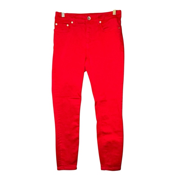 Vineyard Vines Women’s 26 High Rise Skinny Jeans Red Stretch Denim - Picture 1 of 10